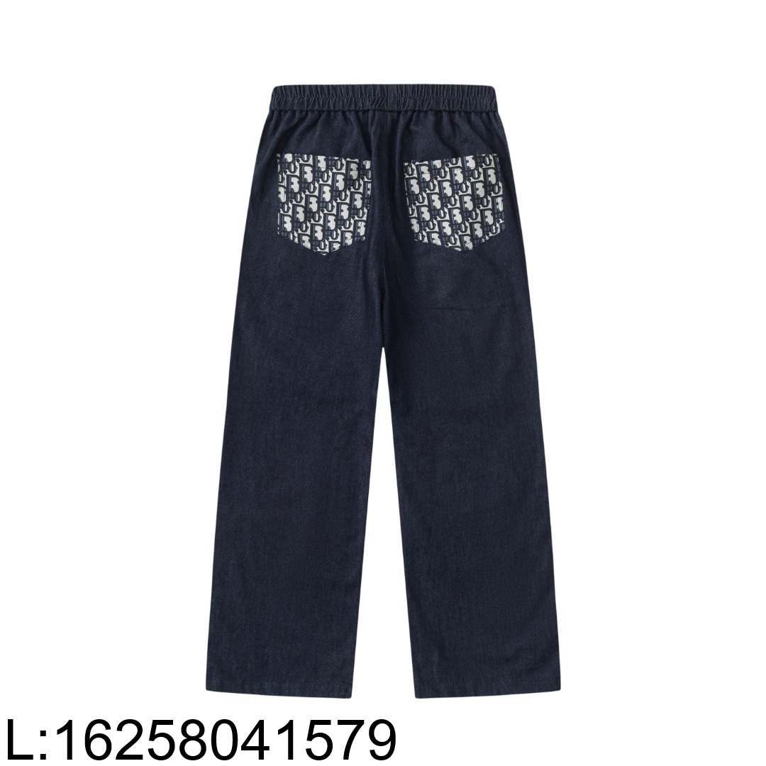 [AC아동복] 디올 캐쥬얼 오블리크 이음 데님 팬츠 청바지