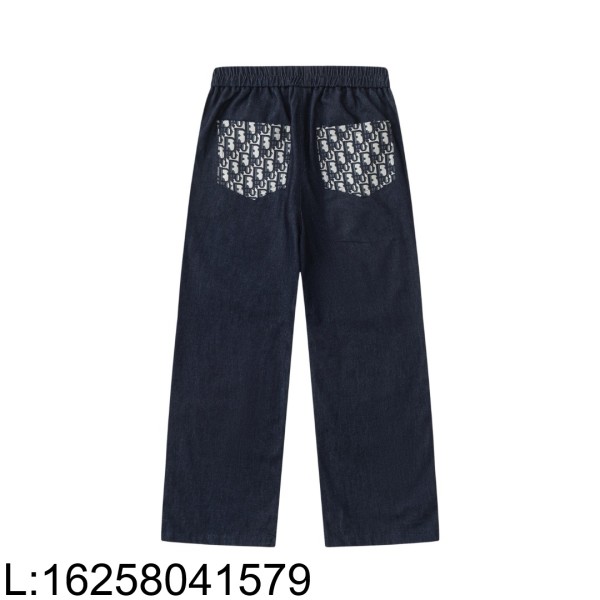 [AC아동복] 디올 캐쥬얼 오블리크 이음 데님 팬츠 청바지