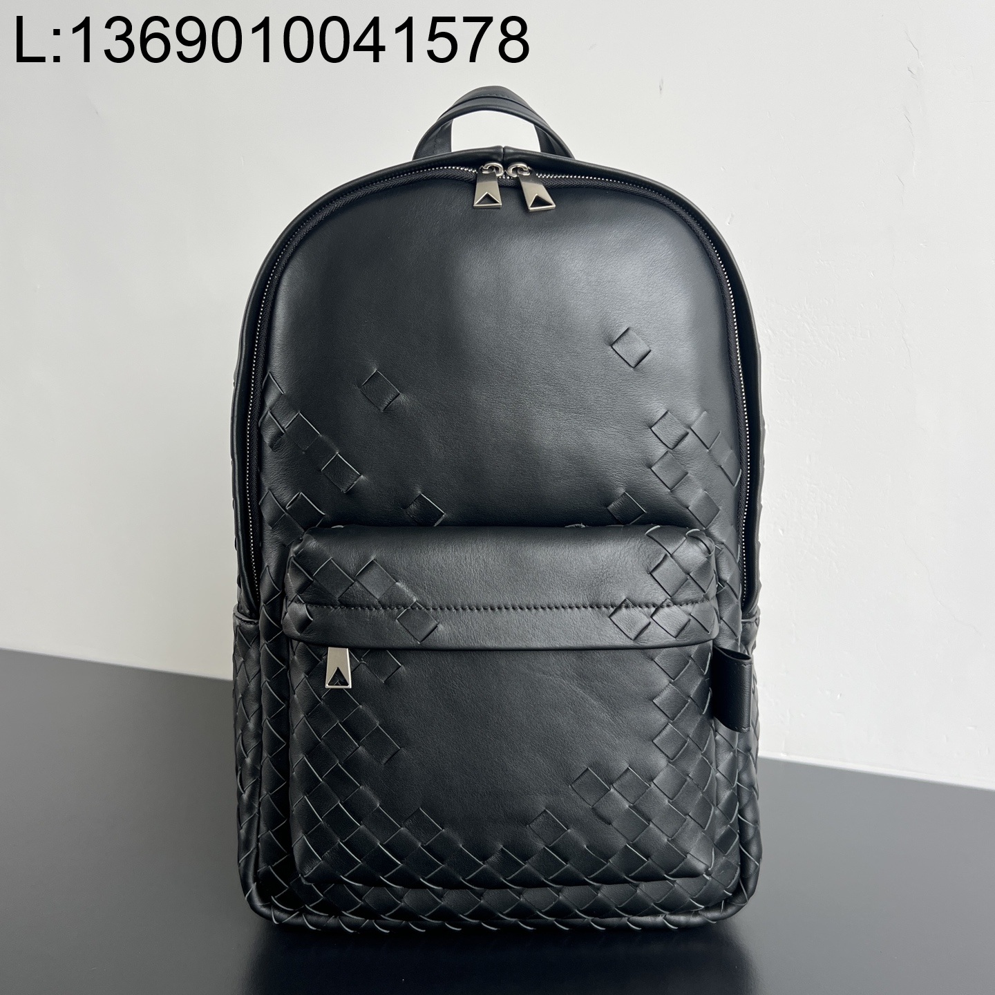 징 팩토리 보테가베네타 인트레치아토 백팩 828527 46*30*14cm 블랙