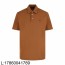 [잔디집2] 로로피아나 로고 자수 순색 반팔 폴로 카라티 반팔티 브라운