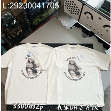 V공장 아크네 스튜디오 프린티드 티셔츠 릴렉스드 오프 화이트 반팔티