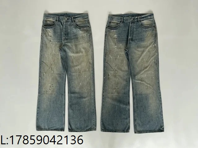 [사탄 셀러] 아크네 스튜디오 1981 루즈 핏 진 라이트 블루 청바지 웨이디안 주소