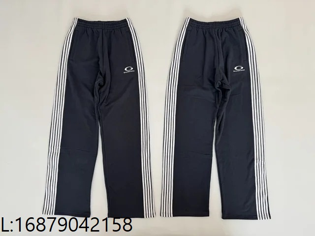 [사탄 셀러] 발렌시아가 25SS 모노그램 자수 5선 운동 팬츠 블랙 웨이디안 주소