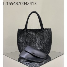 [켄달공장] 더 로우 양가죽 짜임 백 블랙 34*24*12cm